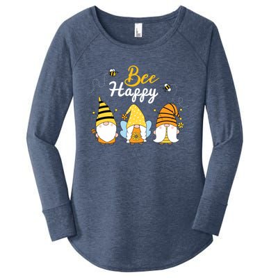 Cute Bee Happy Beekeeping Gnome Beekeeper Apiarist Gift Women's Perfect Tri Tunic Long Sleeve Shirt