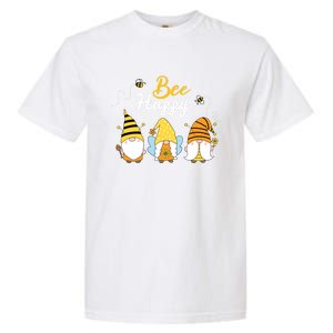 Cute Bee Happy Beekeeping Gnome Beekeeper Apiarist Gift Garment-Dyed Heavyweight T-Shirt