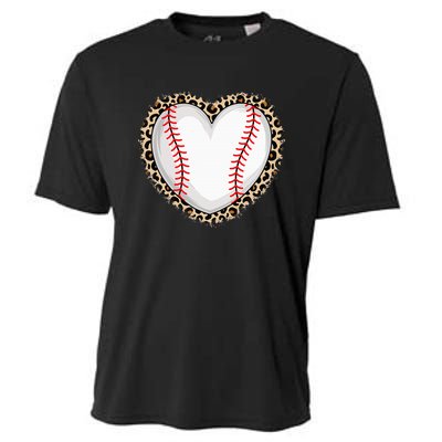 Cute Baseball Heart Baseball Lover Cooling Performance Crew T-Shirt