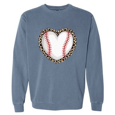 Cute Baseball Heart Baseball Lover Garment-Dyed Sweatshirt