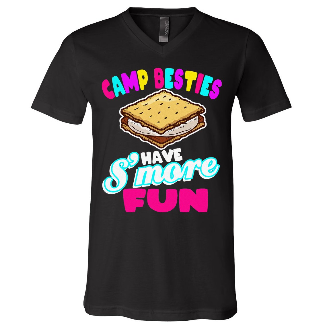 Camp Besties Have Smore Fun V-Neck T-Shirt