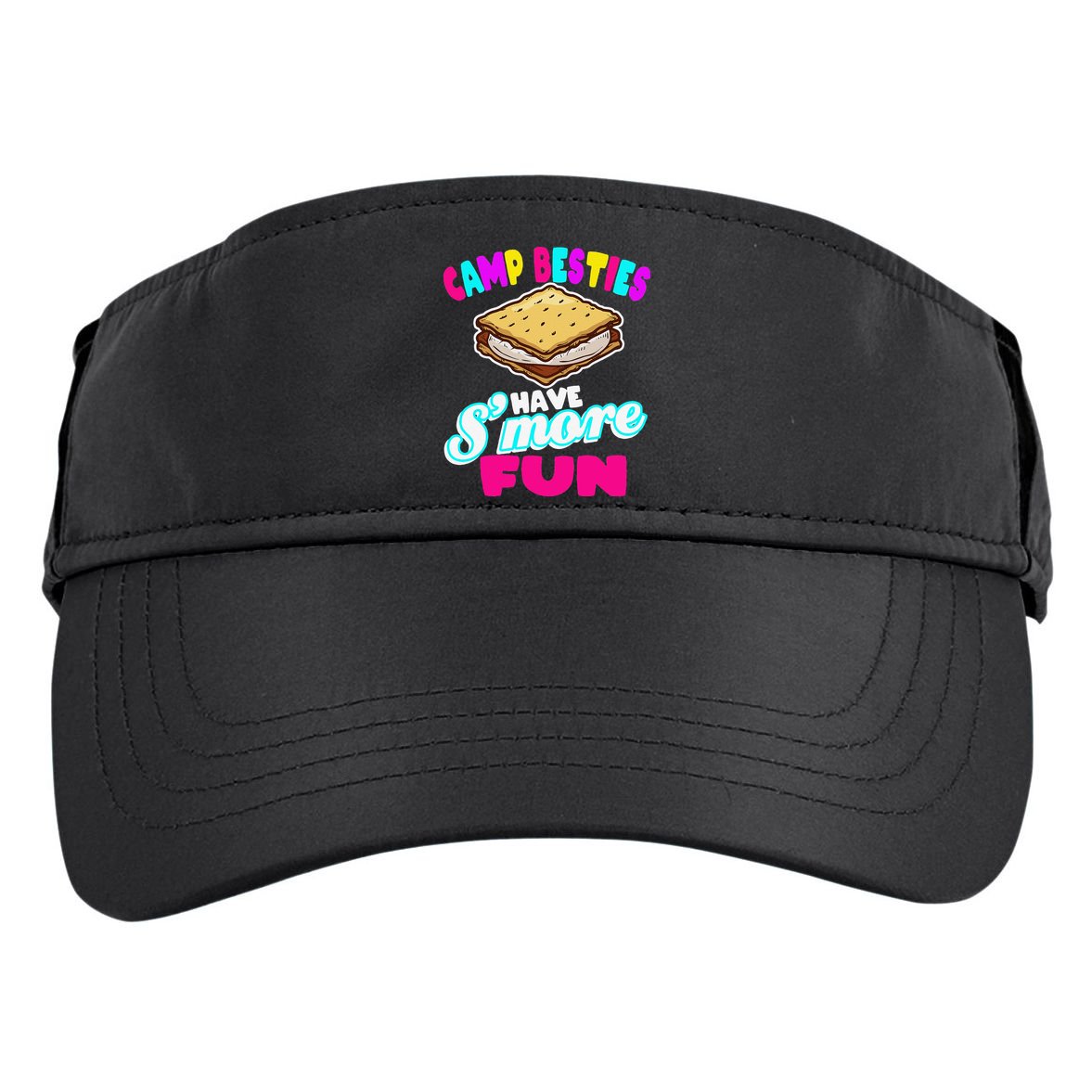 Camp Besties Have Smore Fun Adult Drive Performance Visor