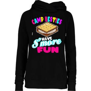 Camp Besties Have Smore Fun Womens Funnel Neck Pullover Hood