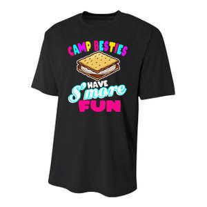 Camp Besties Have Smore Fun Youth Performance Sprint T-Shirt