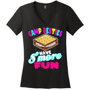 Camp Besties Have Smore Fun Women's V-Neck T-Shirt