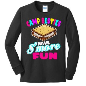 Camp Besties Have Smore Fun Kids Long Sleeve Shirt