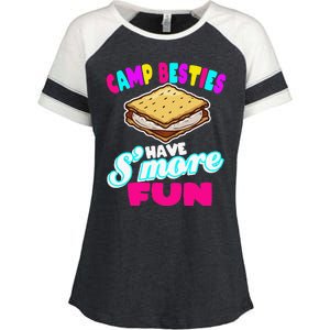 Camp Besties Have Smore Fun Enza Ladies Jersey Colorblock Tee