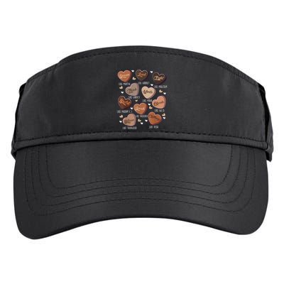 Celebrating Black History With Educated Leader Hearts Adult Drive Performance Visor