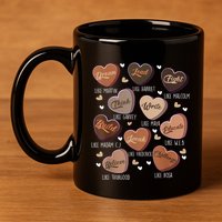 Celebrating Black History With Educated Leader Hearts 11oz C Handle Ceramic Mug