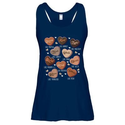 Celebrating Black History With Educated Leader Hearts Ladies Essential Flowy Tank