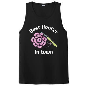 Crochet Best Hooker In Town Funny Yarn PosiCharge Competitor Tank