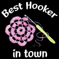 Crochet Best Hooker In Town Funny Yarn Kids Hoodie