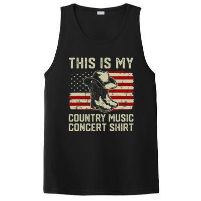 Cowboy Boots Hat This Is My Country Music Concert PosiCharge Competitor Tank