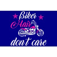 Cute Biker Hair Don't Care Quote Motorcycle Riders Gift Bumper Sticker