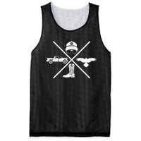 Crow Boots Hat and Truck Funny Hardy Family Mesh Reversible Basketball Jersey Tank