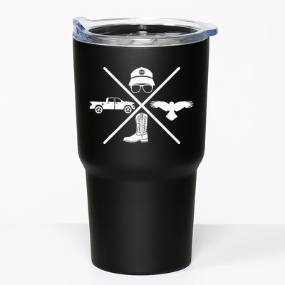 Crow Boots Hat and Truck Funny Hardy Family Tumbler