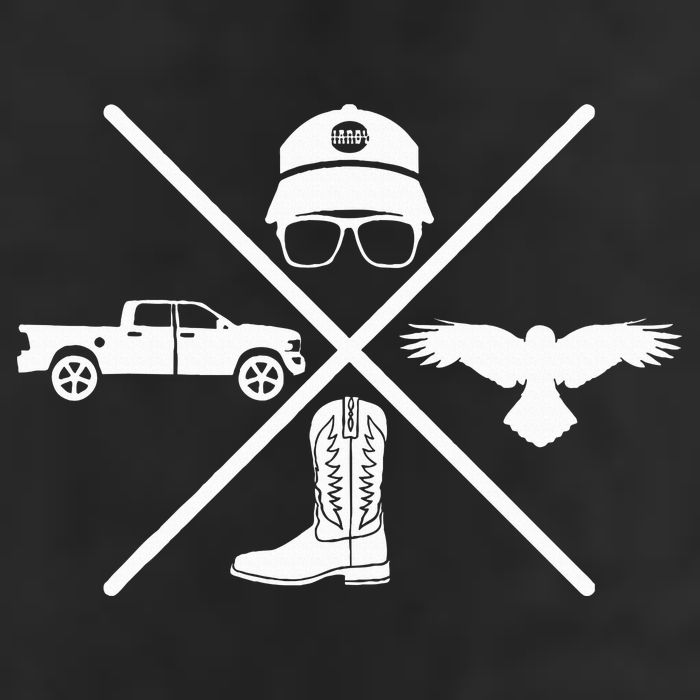 Crow Boots Hat and Truck Funny Hardy Family 25L Jumbo Tote