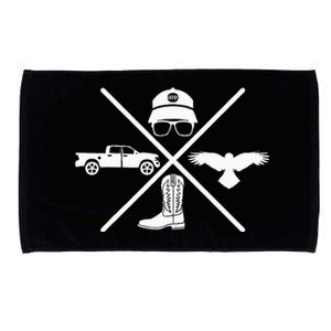 Crow Boots Hat and Truck Funny Hardy Family Microfiber Hand Towel