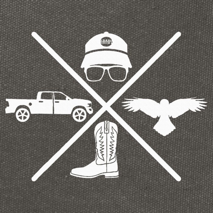 Crow Boots Hat and Truck Funny Hardy Family Cotton Canvas Backpack