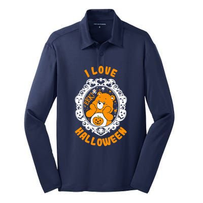 C.a.r.e Bears Halloween Trickor Sweet Bear Spooky Poster Silk Touch Performance Long Sleeve Polo