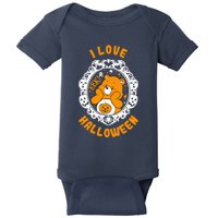 C.a.r.e Bears Halloween Trickor Sweet Bear Spooky Poster Baby Bodysuit