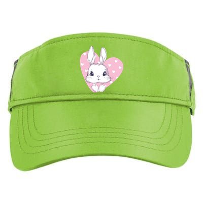 Cute Bunny Heart Pink Girly Love Rabbit Childrens Adult Drive Performance Visor