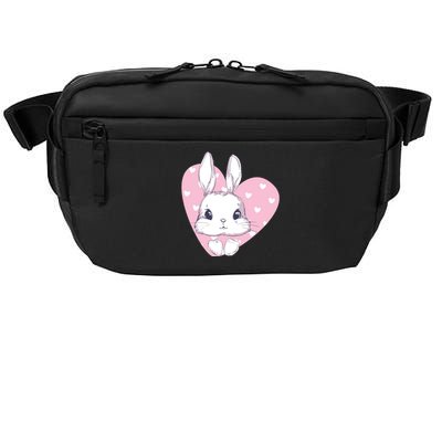 Cute Bunny Heart Pink Girly Love Rabbit Childrens Crossbody Pack