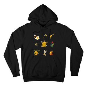 Cute Bee Hive Bee Combination Hoodie