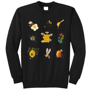 Cute Bee Hive Bee Combination Sweatshirt