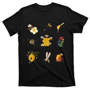 Cute Bee Hive Bee Combination T-Shirt