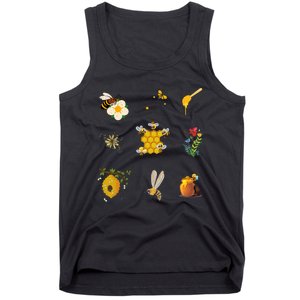 Cute Bee Hive Bee Combination Tank Top