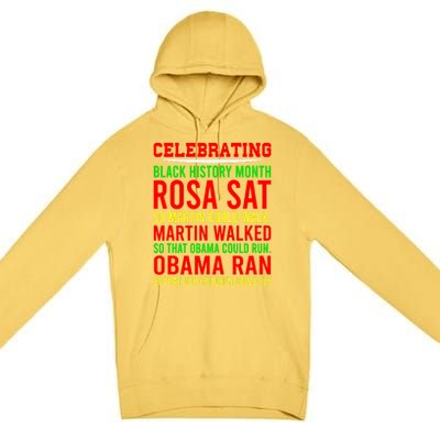 Celebrating Black History Month, Inspirational Power Leaders Premium Pullover Hoodie