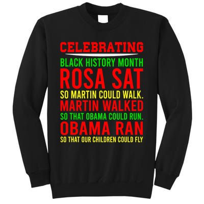 Celebrating Black History Month, Inspirational Power Leaders Sweatshirt