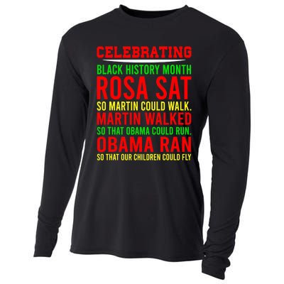 Celebrating Black History Month, Inspirational Power Leaders Cooling Performance Long Sleeve Crew