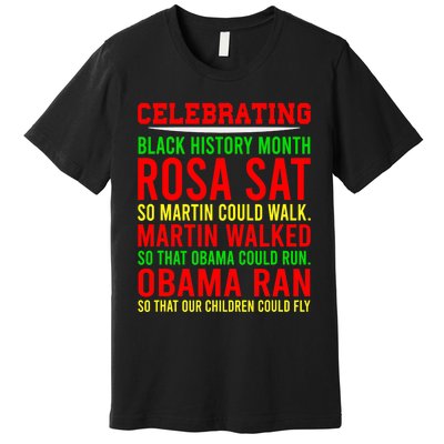 Celebrating Black History Month, Inspirational Power Leaders Premium T-Shirt