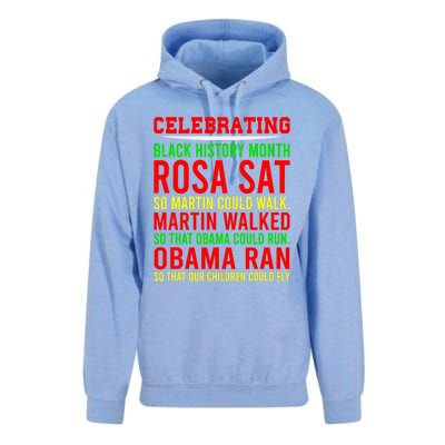 Celebrating Black History Month, Inspirational Power Leaders Unisex Surf Hoodie