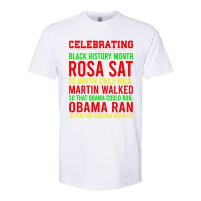 Celebrating Black History Month, Inspirational Power Leaders Softstyle CVC T-Shirt