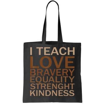 Celebrate Black History Month I Teach Black History Teacher Tote Bag