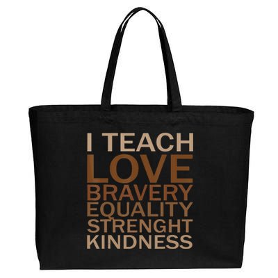 Celebrate Black History Month I Teach Black History Teacher Cotton Canvas Jumbo Tote