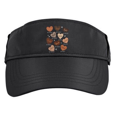 Celebrating Black History With Educated Leader Hearts Adult Drive Performance Visor