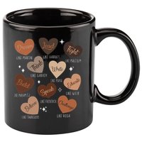 Celebrating Black History With Educated Leader Hearts 11oz C Handle Ceramic Mug