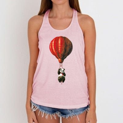 Coolest Bear Hanging Women's Knotted Racerback Tank