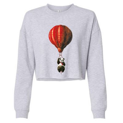 Coolest Bear Hanging Cropped Pullover Crew