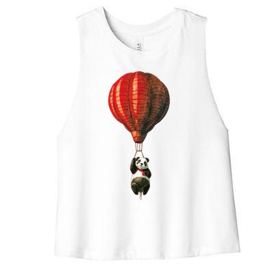 Coolest Bear Hanging Women's Racerback Cropped Tank