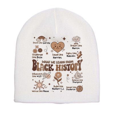 Celebrate Black History Month Melanin African American Short Acrylic Beanie