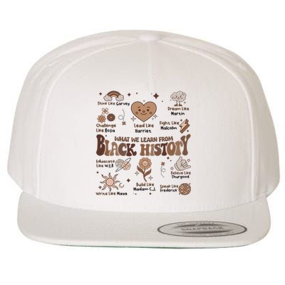 Celebrate Black History Month Melanin African American Wool Snapback Cap