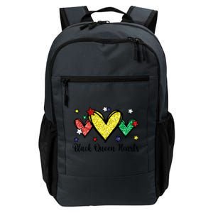 Cute Black History Months Motif Black Queen Hearts Gift Daily Commute Backpack