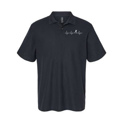 Classic Baseball Heartbeat Baseball Players And Fans Softstyle Adult Sport Polo