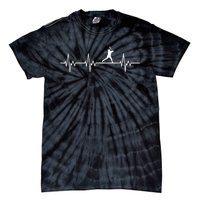 Classic Baseball Heartbeat Baseball Players And Fans Tie-Dye T-Shirt