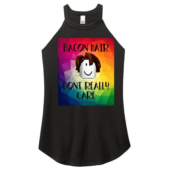 Colorful Bacon Hair Oof Head Design For Boy Video Gamers Women’s Perfect Tri Rocker Tank